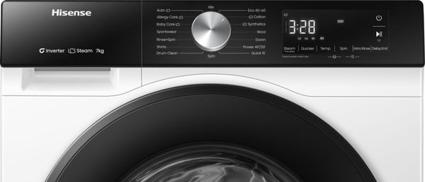 Hisense WF3S7021BW vaskemaskine Front-læsning 7 kg 1200 rpm Hvid