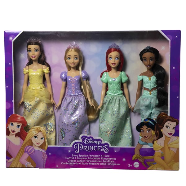Disney Princess STORY SPARKLE PRINCESS 4-Pack