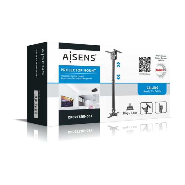 AISENS CP02TSRE-051 projektorfästen Tak Svart
