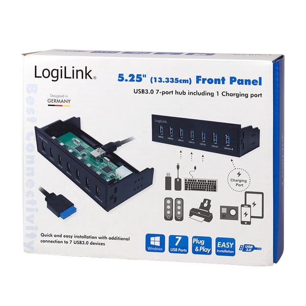 LogiLink UA0342 kortläsare Intern Svart