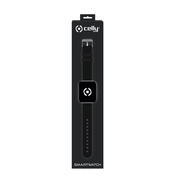 Celly TRAINERWATCH2BK smartklocka och träningsklocka 4,6 cm (1.81") Digital 320 x 320 pixlar Pekskärm Svart GPS