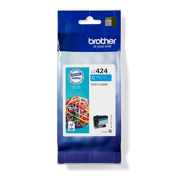 Brother LC424C mustekasetti 1 kpl Alkuperäinen Syaani