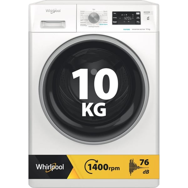 Whirlpool FFB 1048 BSV IT vaskemaskine Front-læsning 10 kg 1400 rpm Hvid