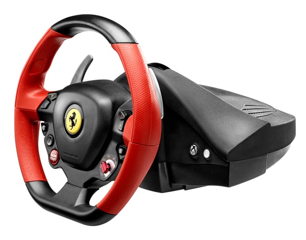 Thrustmaster Ferrari 458 Spider Musta, Punainen USB Ohjauspyörä + polkimet Xbox One