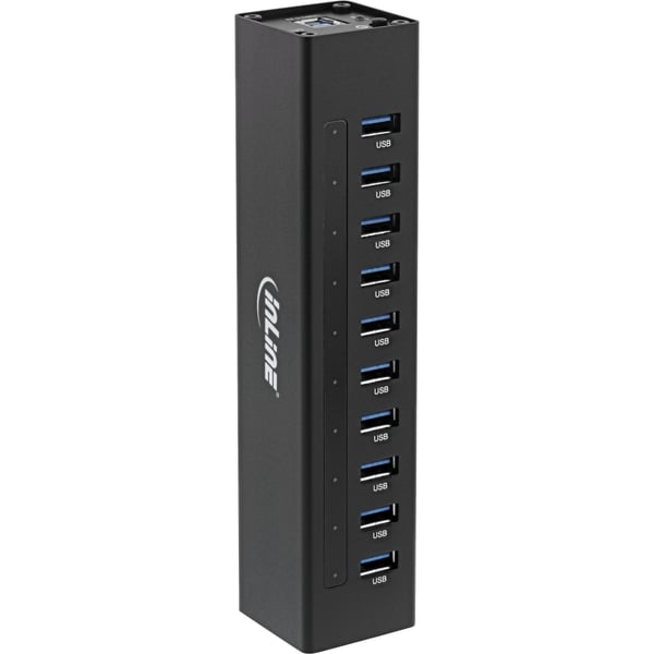InLine 35395C gränssnittshubbar USB 3.2 Gen 1 (3.1 Gen 1) Type-A 5000 Mbit/s Svart