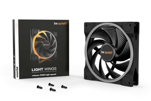 be quiet! Light Wings | 140mm PWM high-speed Datorväska Fan 14 cm Svart 1 styck