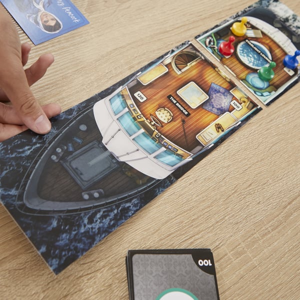 Hasbro Gaming Clue Sabotage on the High Seas 60 min Lautapeli Salapoliisi