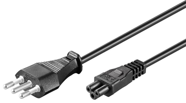 Microconnect PE100818 el-ledning Sort 1,8 m Strømstik type L C5 forbinder