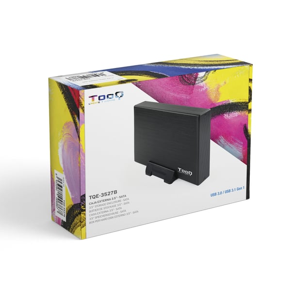 TooQ TQE-3527B drevkabinet HDD kabinet Sort 3.5"