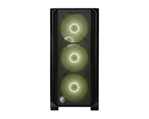 MSI MAG FORGE M120R AIRFLOW computeretui Mini Tower Sort, Transparent