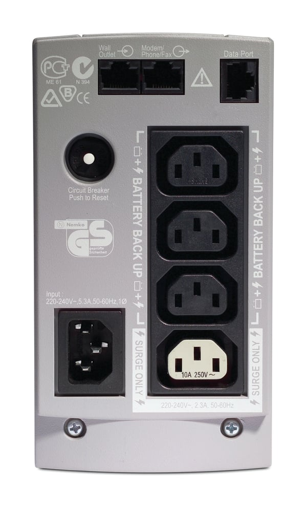 APC Back-UPS UPS-enhed Standby (offline) 0,35 kVA 210 W 4 AC stikkontakt(er)