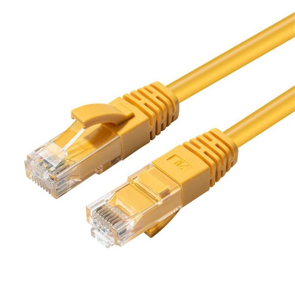 Microconnect UTP602Y verkkokaapeli Keltainen 2 m Cat6 U/UTP (UTP) Pyöreä