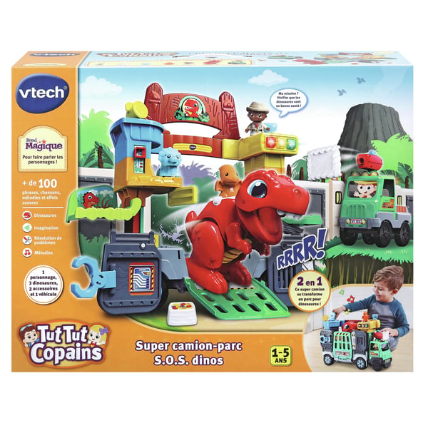 VTech Tut Tut Copains SUPER CAMION-PARC SOS DINOS