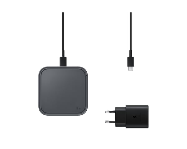 Samsung EP-P2400BBEGEU mobiililaitteen laturi Älypuhelin Harmaa USB Sisätila