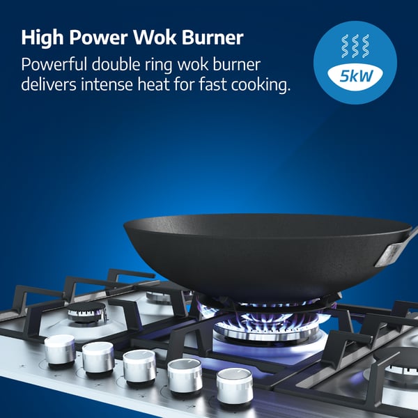 Beko HIAW75225SXE Rostfritt stål Inbyggd 75 cm Gas 5 zone(s)