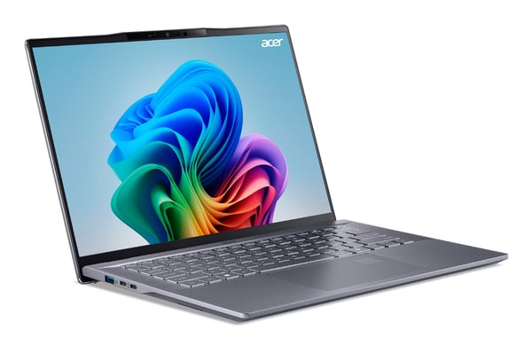 Acer Swift Go 14 AI SFG14-01-X962 Snapdragon X1P-42-100 Laptop 36,8 cm (14.5") WUXGA 16 GB LPDDR5x-SDRAM 1 TB SSD Wi-Fi 7 (802.11be) Windows 11 Home Grå