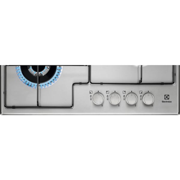 Electrolux EGS6434X kogeplade Rustfrit stål Indbygget 60 cm Gaskomfur 4 zone(s)