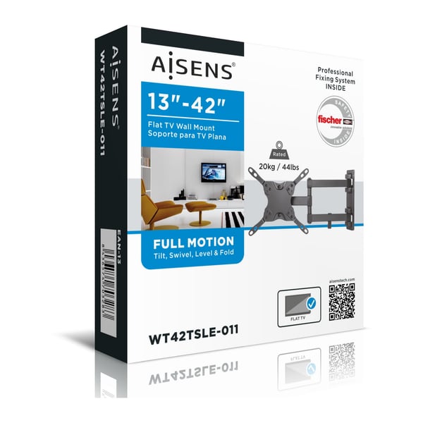 AISENS WT42TSLE-011 tv-fäste 106,7 cm (42") Svart