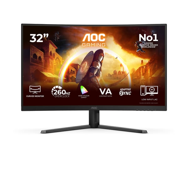 AOC G4 C32G42ZE tietokoneen litteä näyttö 80 cm (31.5") 1920 x 1080 pikseliä Full HD LED Musta, Punainen