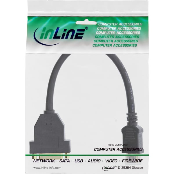 InLine 17670I videokaapeli-adapteri 0,2 m HDMI-tyyppi A (vakio) DVI-D Musta