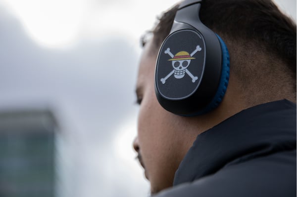 Konix 82521120668 hörlur och headset Kabel & Trådlös Huvudband Spela Bluetooth Svart, Blå