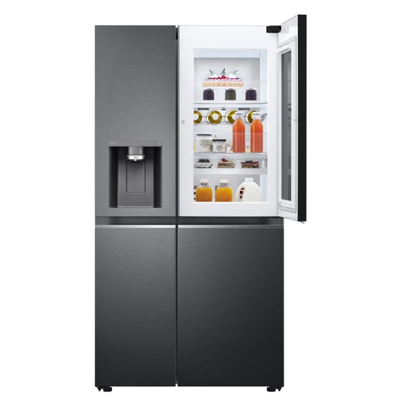 LG InstaView GSXV91MCAE Kombinerad kyl/frys side-by-side Fristående 635 l Svart