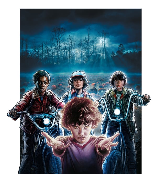 Clementoni 16636 brætspil Stranger Things - Adventures Together 30 min. Kortspil Rejser/eventyr