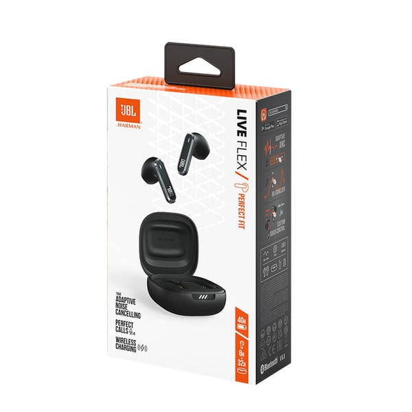 JBL Live Flex Headset True Wireless Stereo (TWS) I ørerne Opkald/musik Bluetooth Sort