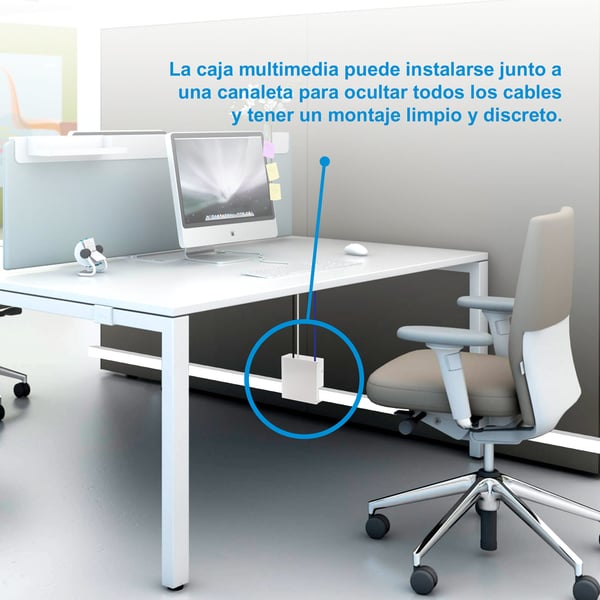 Nanocable 10.35.0003 uttagboxar RJ-45 Vit