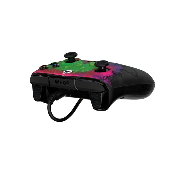 PDP REMATCH GLOW Advanced Svart, Grön, Röd USB Spelplatta Analog / Digital PC, Xbox One, Xbox Series S, Xbox Series X