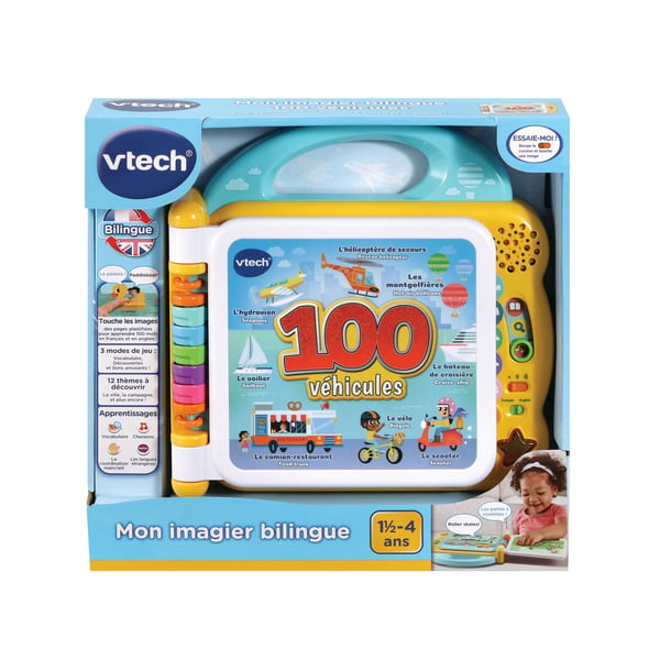 VTech Baby MON IMAGIER BILINGUE - 100 VÉHICULES