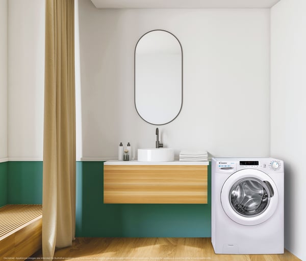 Candy Smart CSS4372DW4/1-11 vaskemaskine Front-læsning 7 kg 1300 rpm Hvid