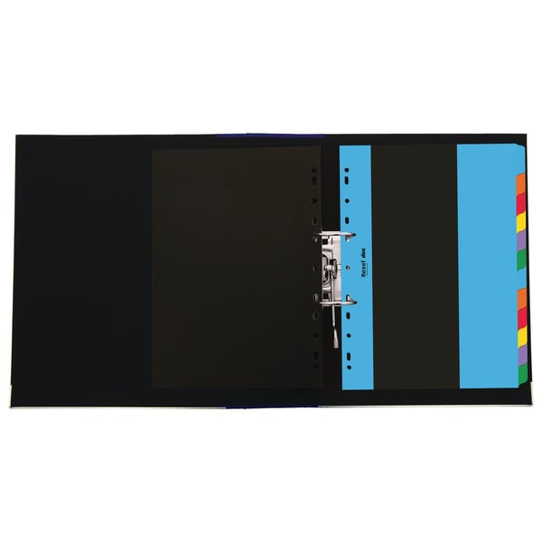 Rexel D26612 faneskiller Cirkulation (flydende) mappe Sort, Flerfarvet