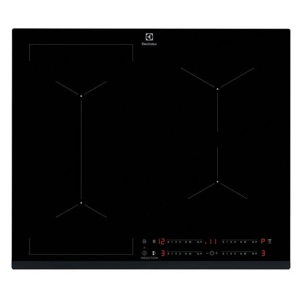 Electrolux EIL63443 Sort Indbygget 60 cm Zone induktionskogeplade 4 zone(s)