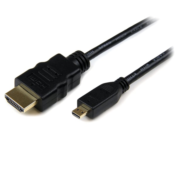 StarTech.com HDADMM1M HDMI-kaapeli 1 m HDMI-tyyppi A (vakio) HDMI-tyyppi D (mikro) Musta