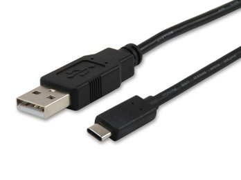 Equip 12888107 USB-kabel USB 2.0 1 m USB A USB C 0,48 Gbit/sek. Sort