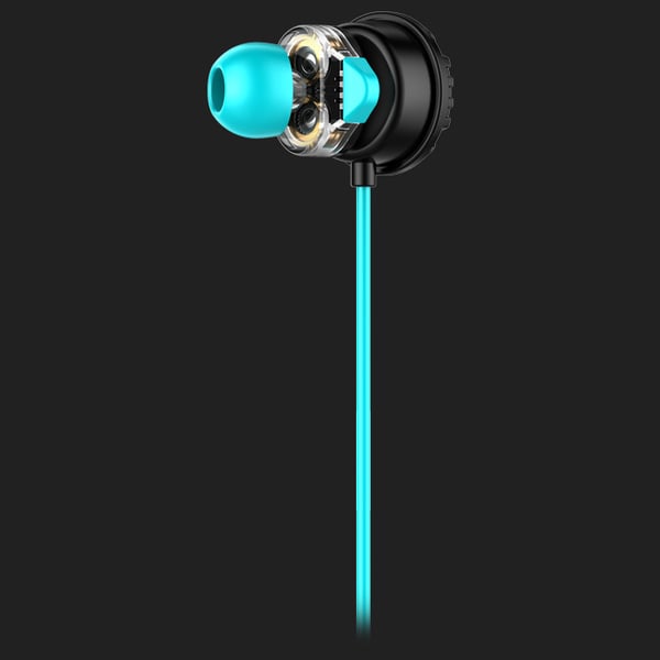 Hiditec Taiko Headset Ledningsført I ørerne Spil Sort, Turkis