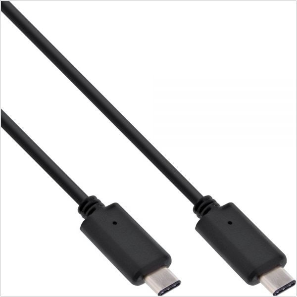 InLine USB 3.1 Typ C, 2m USB-kabel USB 3.2 Gen 2 (3.1 Gen 2) USB C Sort
