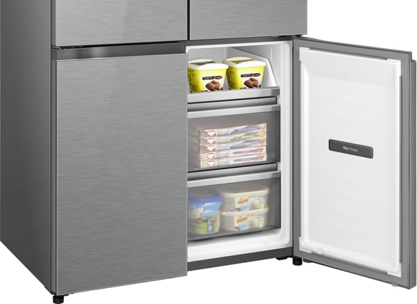 Hisense RQ5P605NSVE side-by-side køle-fryseskab Fritstående 591 L Rustfrit stål