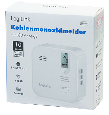 LogiLink SC0123 gas detektor Kuldioxid (CO2)