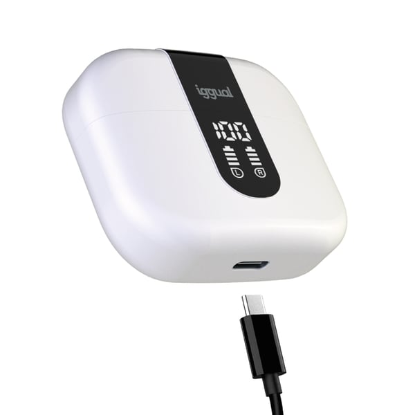 iggual True Sound Kuulokkeet True Wireless Stereo (TWS) In-ear Puhelut/Musiikki Bluetooth Valkoinen