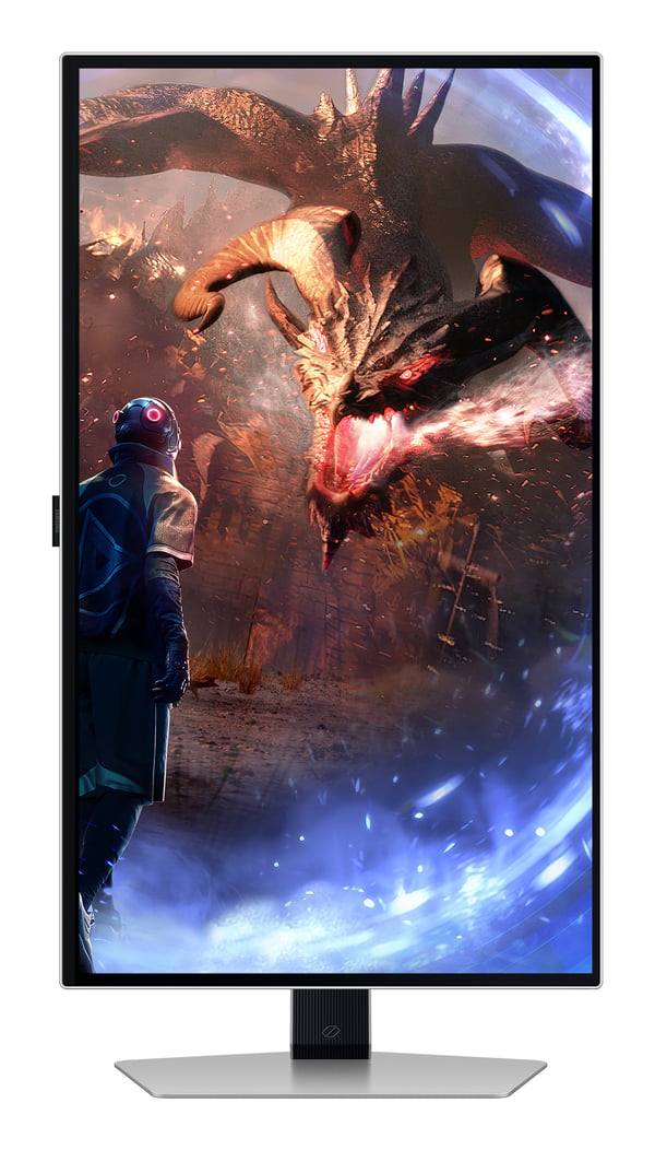 Samsung G60SD tietokoneen litteä näyttö 68,6 cm (27") 2560 x 1440 pikseliä Quad HD OLED Hopea