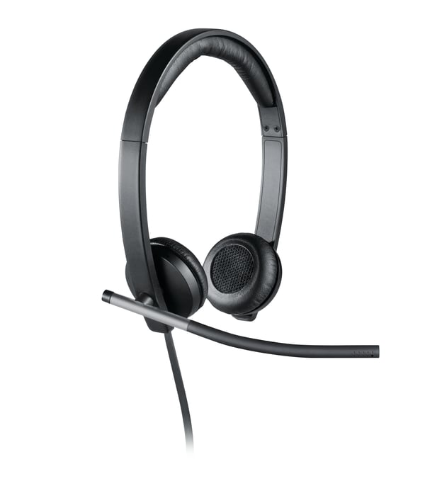 Logitech H650E Kuulokkeet Langallinen Pääpanta Toimisto/puhelukeskus USB A-tyyppi Musta, Hopea