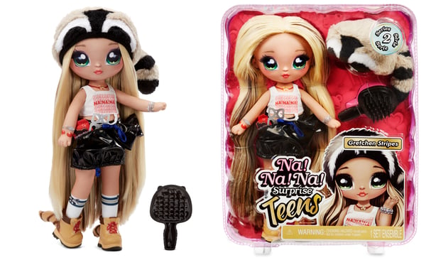 Na! Na! Na! Surprise Teens Doll - Gretchen Stripes (Raccoon)