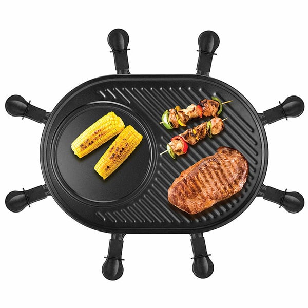 Unold 48795 raclettegrill 8 personer 1200 W Svart
