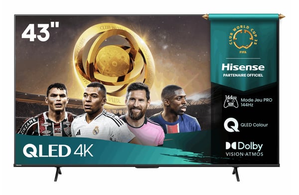 Hisense E7Q PRO 43E79Q PRO tv 109,2 cm (43") 4K Ultra HD Älytelevisio Wi-Fi Musta 300 cd/m² Hisense E7Q PRO 43E79Q PRO tv 109,2 cm (43") 4K Ultra HD Älytelevisio Wi-Fi Musta 300 cd/m²