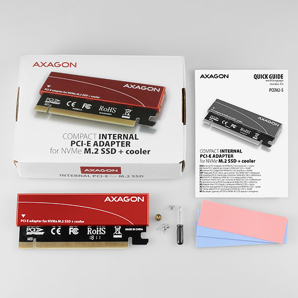 Axagon PCEM2-S nätverkskort/adapters Intern M.2