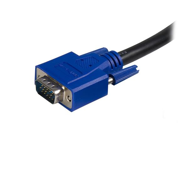 StarTech.com SVUSB2N1_15 KVM-kabel Sort 4,57 m