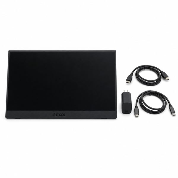 Nilox MONITOR 15 6 PORTATIL FHD 60HZ Bärbara monitor Svart 39,6 cm (15.6") LED 1920 x 1080 pixlar