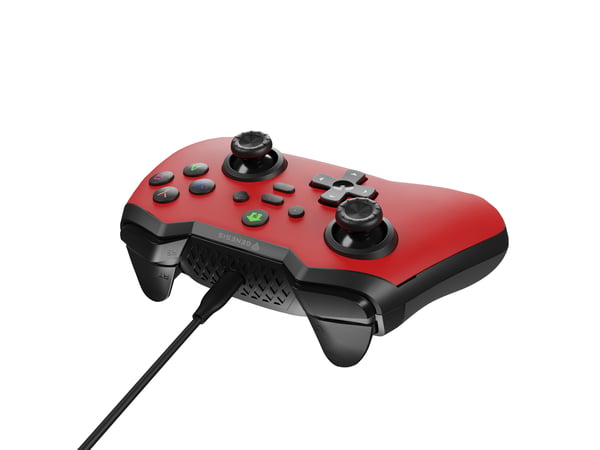 GENESIS Mangan 300 Red Röd USB Spelplatta Analog / Digital Android, Nintendo Switch, PC